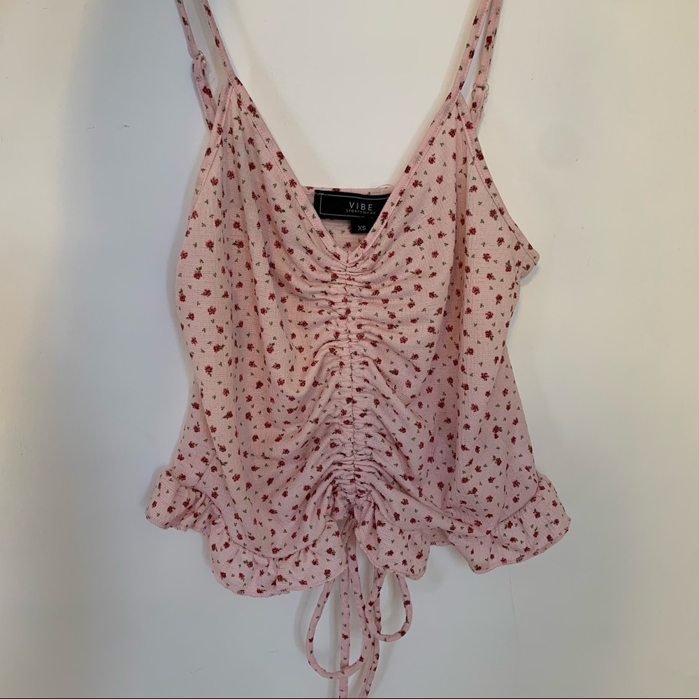 Vibe Pink Floral Tank top